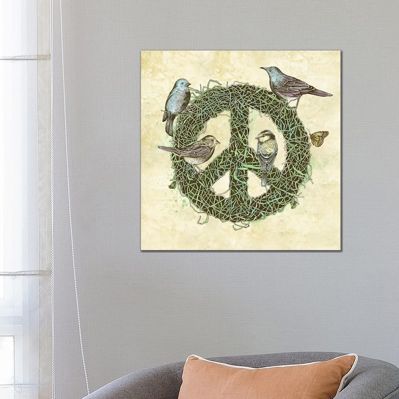 iCanvas "Peace Talks" by Rachel Caldwell Canvas Print - 26x26x1.5
