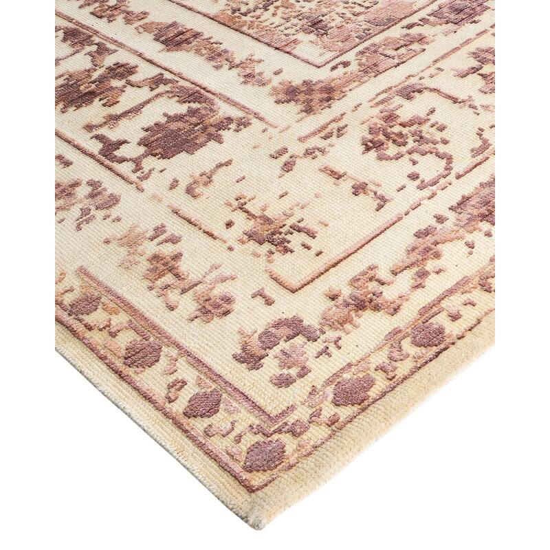 Ikat One-of-a-Kind Hand-Knotted Area Rug - Brown, 8' 10" x 12' 2" - 8' 10" x 12' 2"