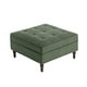 preview thumbnail 5 of 12, 31.78" W Oversized Square Upholstered Storage Ottoman with Wooden Tray