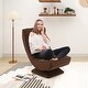 preview thumbnail 11 of 28, Costway 360° Swivel Floor Chair 5-Level Adjustable Lazy Chair w/ - See Details