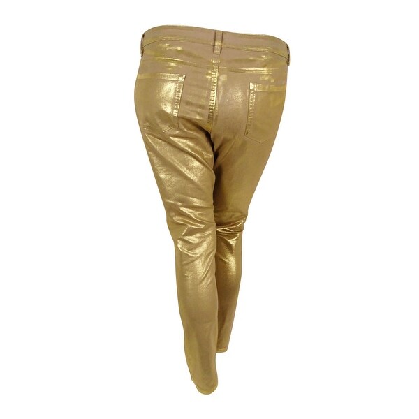 michael kors pants womens gold