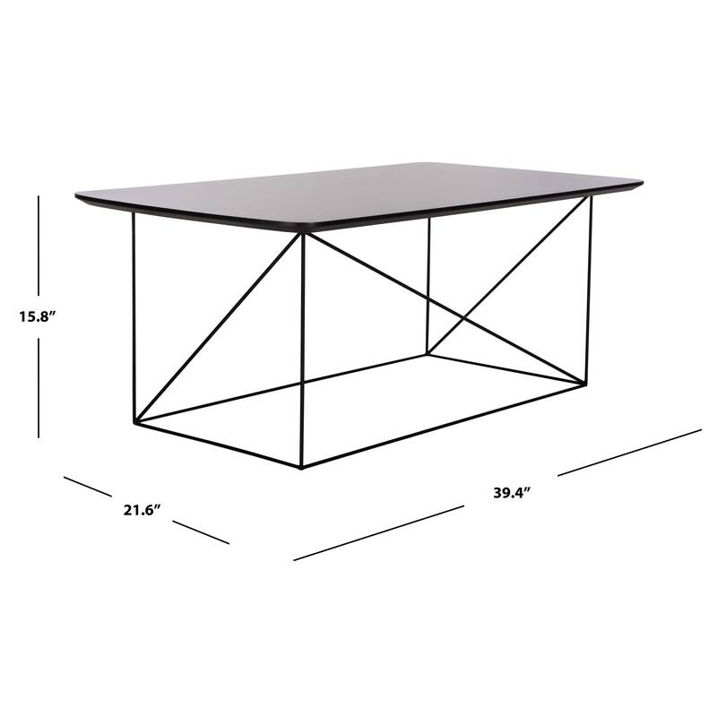 SAFAVIEH Maida Rectangle Coffee Table - 39.4" x 21.6" x 15.8" - 40" W x 22" D x 16" H - 39Wx22Dx16H