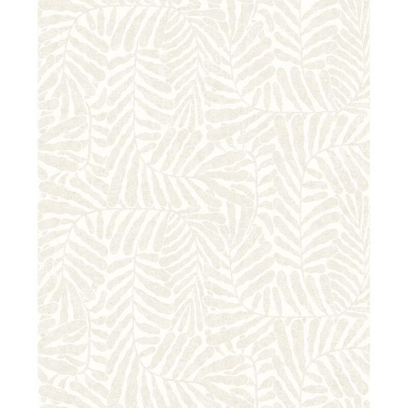 A-Street Prints Gabriel Pearl Fern Wallpaper
