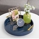 preview thumbnail 1 of 89, Kate and Laurel Lipton Round Decorative Tray with Metal Handles