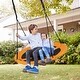 preview thumbnail 12 of 24, 40 Inches Saucer Tree Swing Round with Adjustable Ropes and Carabiners