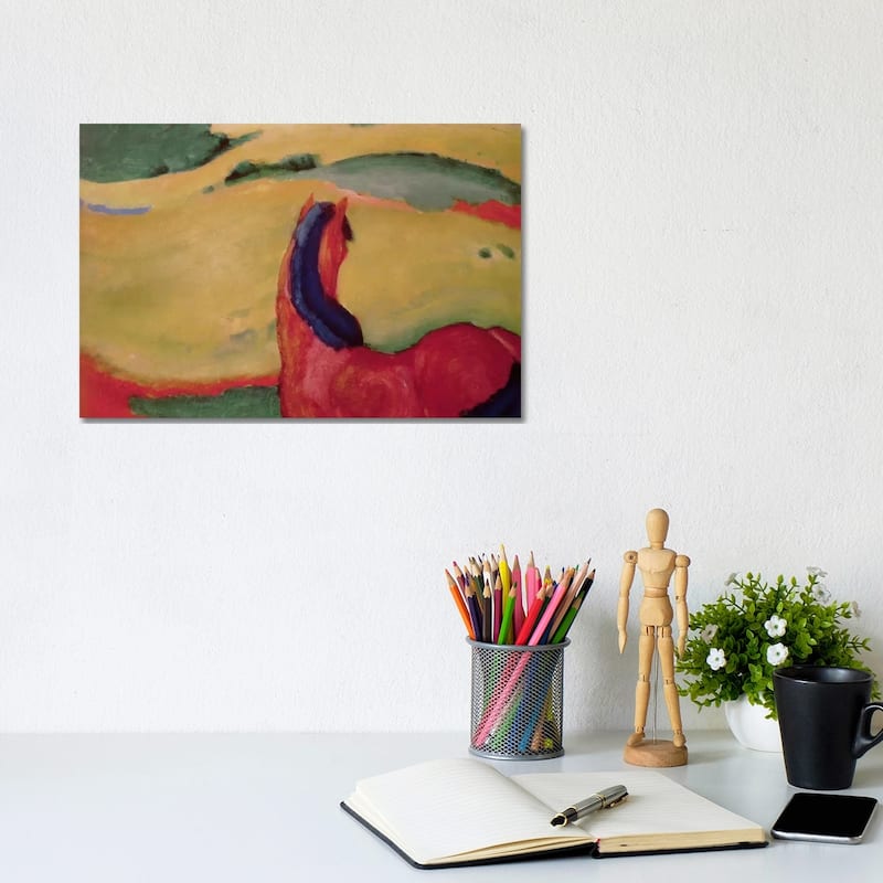 iCanvas "Horse in a landscape, 1910 " by Franz Marc Canvas Print - 8x12x0.75