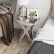 preview thumbnail 8 of 21, COZAYH Pedestal Farmhouse End Table, Distressed Top with Base for Modern Farmhouse, Boho Decor, Round