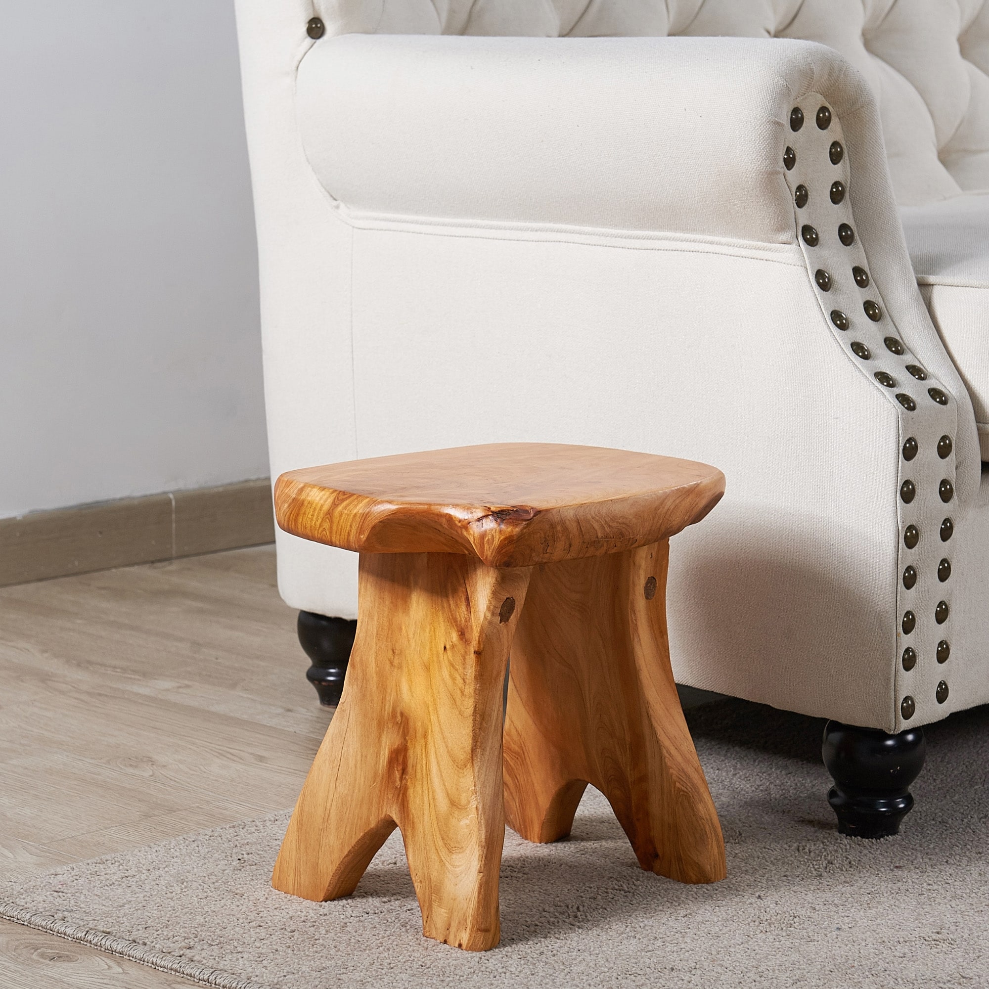 Greenage Cedar Roots Wood Bench - On Sale - Overstock - 31762427
