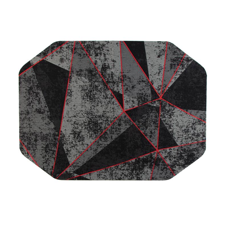 Jani Gaming Chair Mat - Anti-Slip Ergonomic Rug and Chairmat Combo for Home Office, Hard Floor Protector with Smooth Glide