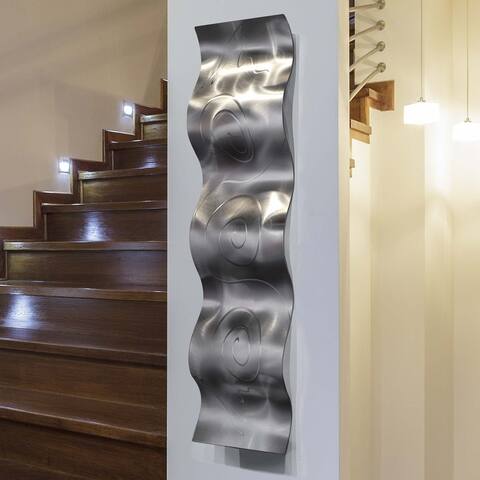 Statements2000 3D Metal Wall Art Accent Wave Sculpture Modern Decor by Jon Allen