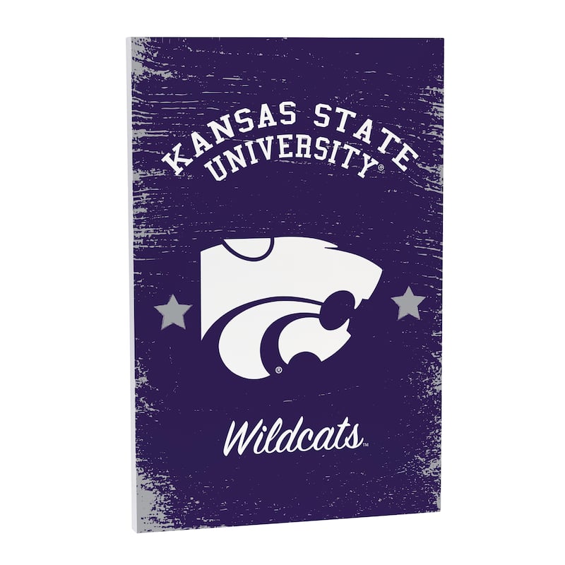 Kansas State University Wooden Door Decor Wall Sign - Multi-Color