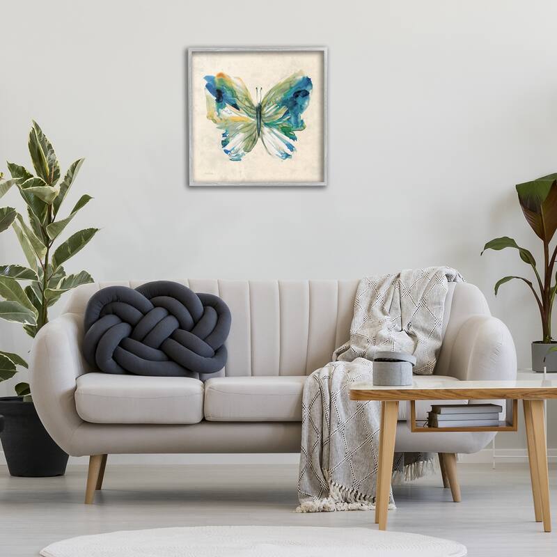Stupell Vivid Abstract Butterfly Wings Framed Giclee Art Design By Carol Robinson