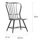 preview thumbnail 5 of 3, Carbon Loft Rudolph Industrial Metal and Wood Dining Chairs (Set of 2)