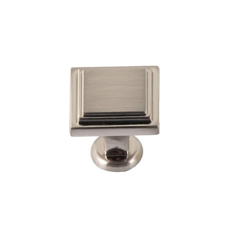 Utopia Alley Valetta Cabinet Ring Pull Knob -Brushed Nickel Drawer Pull Knobs 0.94"
