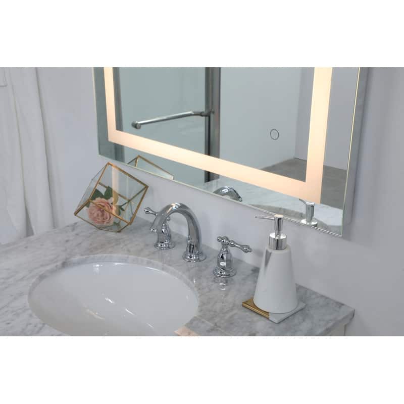 Avalon 30" x 40" Hardwired LED mirror - Silver