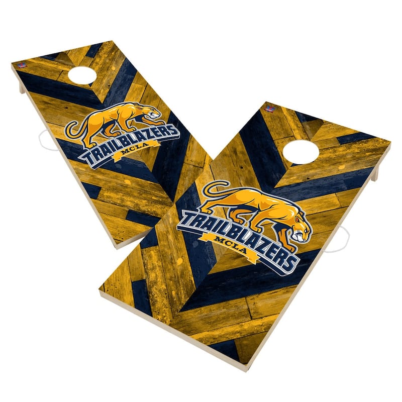 Massachusetts College of Liberal Arts Trailblazers Cornhole Board Set - 16 Years and Up