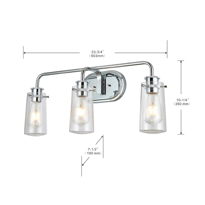 3 LT Bathroom Vanity with Bubble Glass