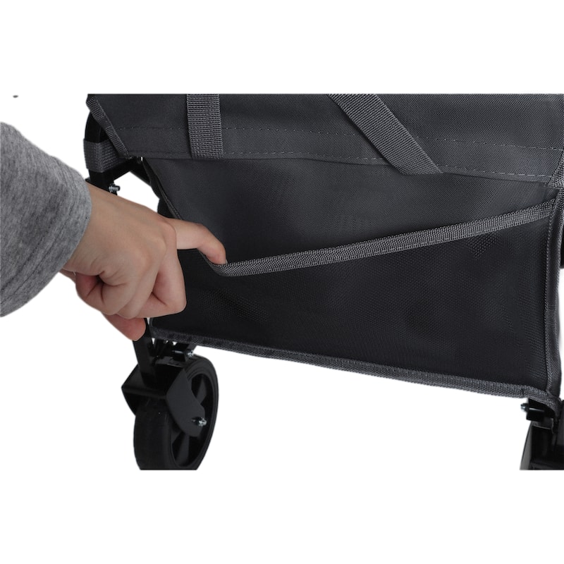 Expandable Dual-Layer Utility Wagon With 100% Extra Space-Grocery Cart For Camping,Shopping,Sports,Gardening,Fishing