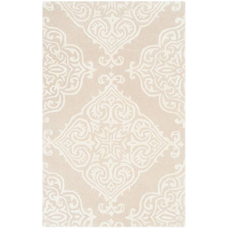 SAFAVIEH Handmade Glamour Graca Modern Viscose Rug - 2' x 3' - Beige/Ivory