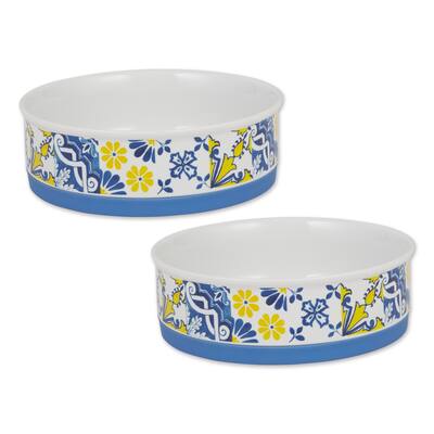 Bone Dry Portugese Pet Bowl (Set of 2)