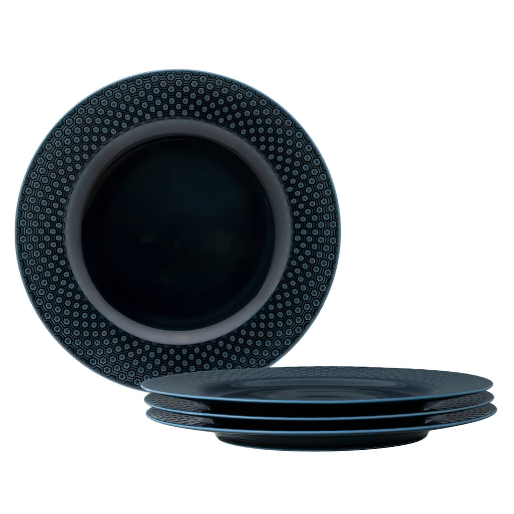 Kikko Set of 4 Dinner Plates, 10.5"