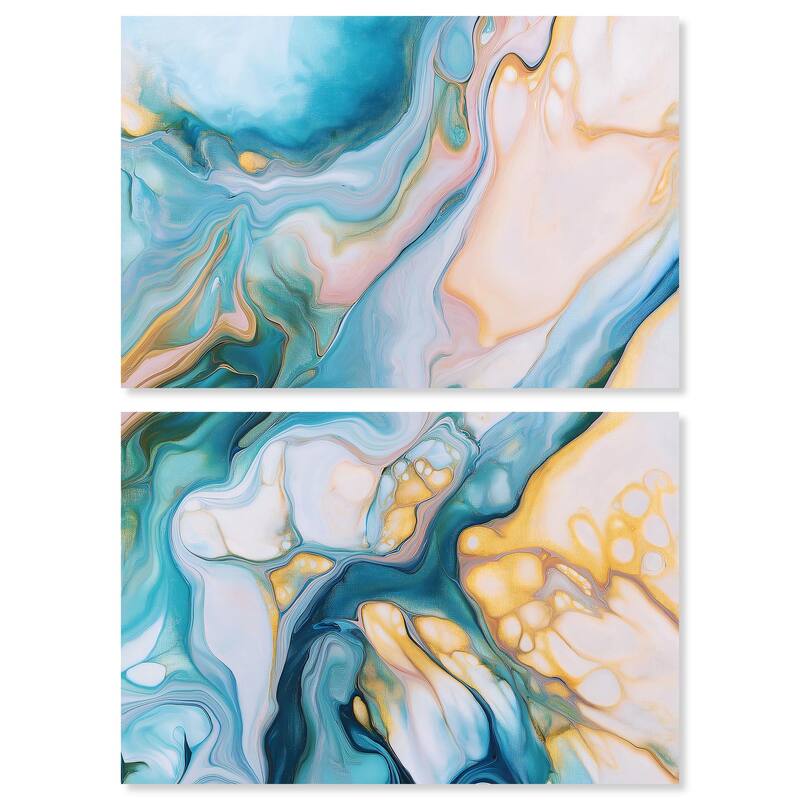 Visions Pastel III Canvas Set of 2 by Art Remedy, Gallery Wrapped - 30" x 20"