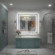 preview thumbnail 127 of 156, UL Certified Black Metal Framed LED Front Light and Backlit Anti-Fog Wall Bathroom/ Vanity Mirror