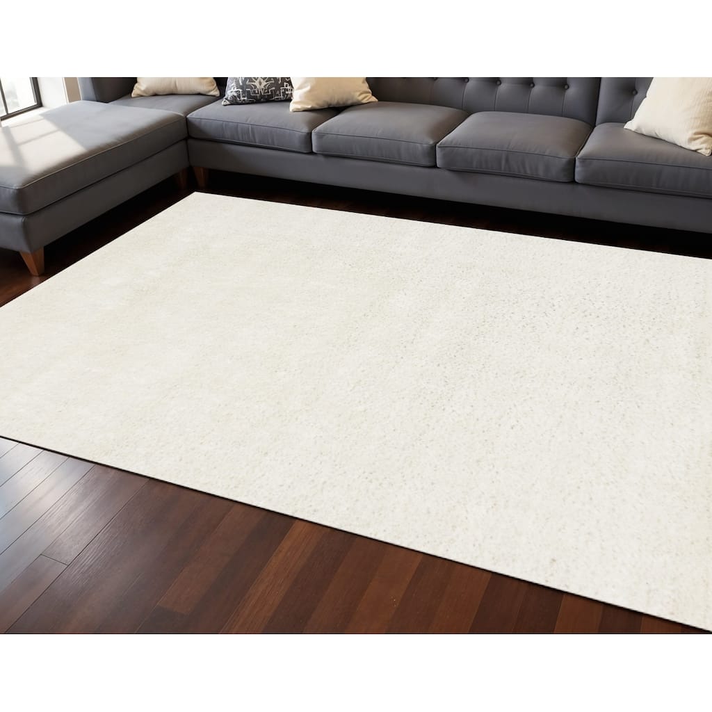 HomeRoots Solid Color Modern Rectangle Area Rug - 8' X 11'