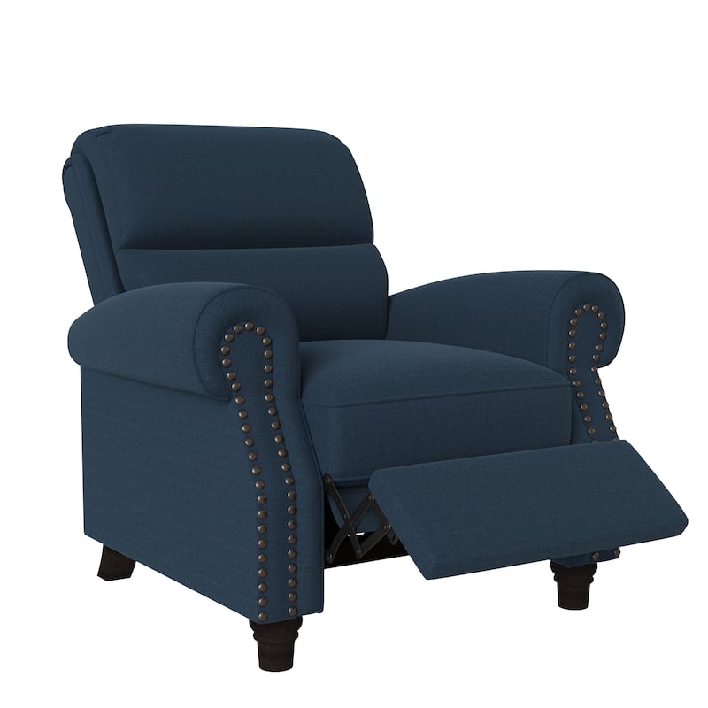 Copper Grove Jessie Linen Push-back Recliner Chair