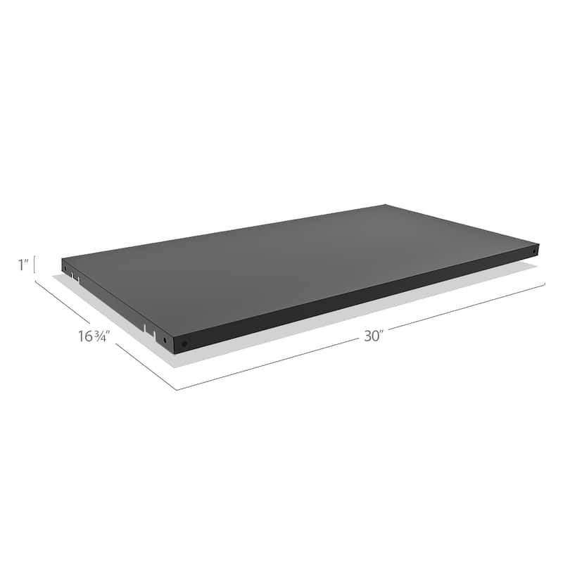 NewAge Products Bold Series Black 30" Locker Shelves (2 Pack)