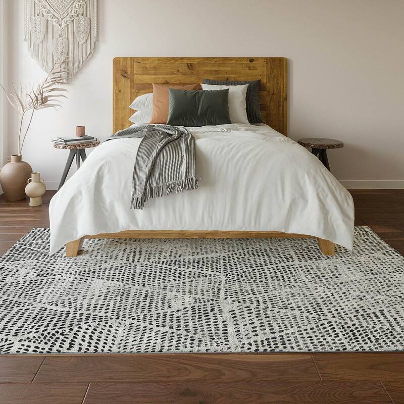 Premium Washable Super Soft Diamond Modern Mayfield Rug