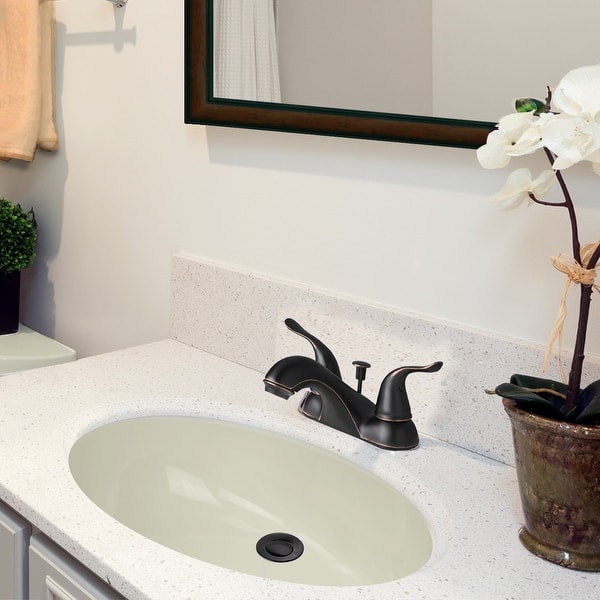 Highpoint Collection 15x12 Bisque Undermount Vanity Sink 17" x 13.5