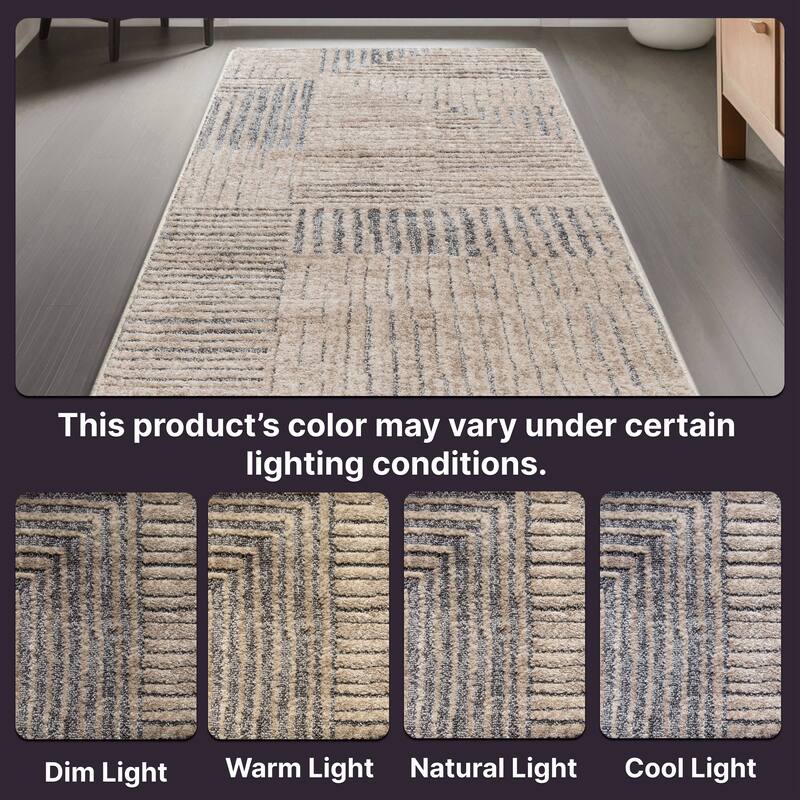 Custom Size Runner Harlow Sula Modern Geometric Soft Stair Rug