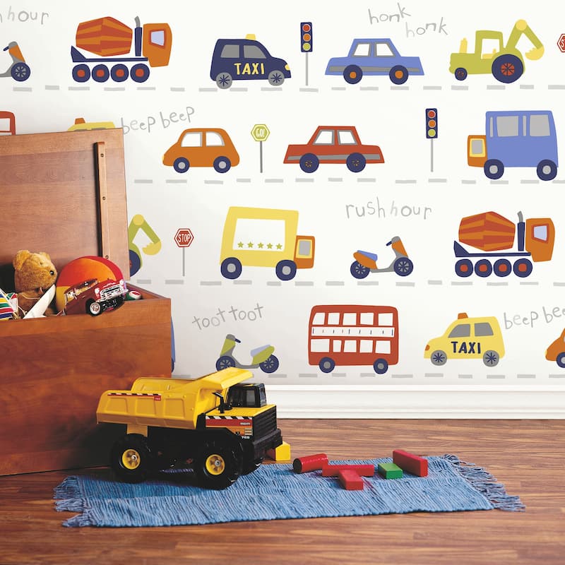 Advantage Road Traffic Red Cars Wallpaper