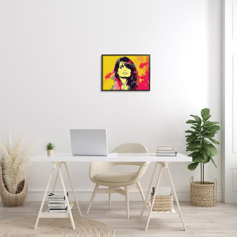 Stupell Modern Penelope Cruz Framed Giclee Art Design by Birch&Ink