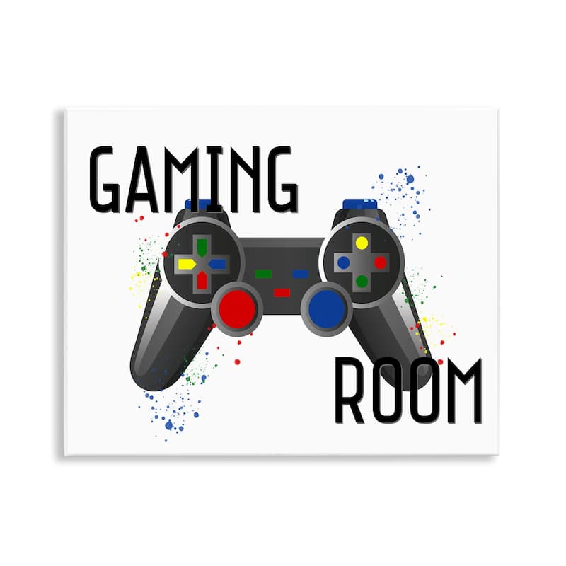 Stupell Gaming Room Modern Controller Wall Plaque Art Design By Kim Allen - 14 x 11