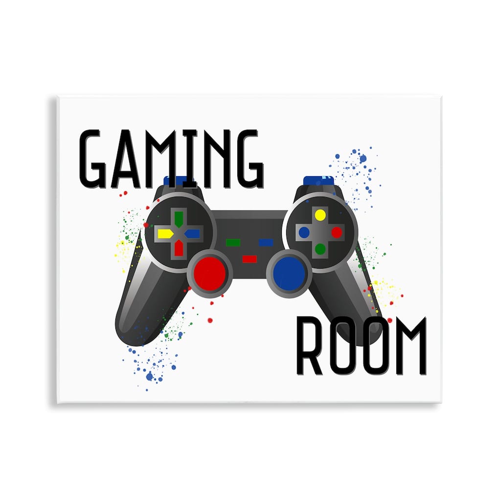 Stupell Gaming Room Modern Controller Wall Plaque Art Design By Kim Allen