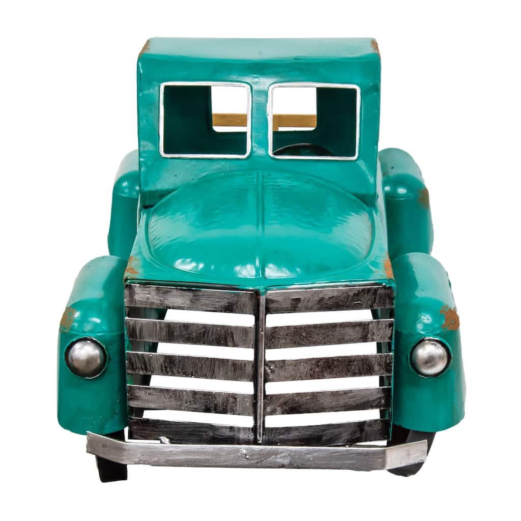 Teal Metal Truck