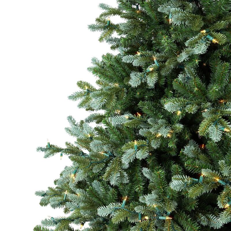 Real Touch™️Pre-Lit Full Blue Spruce Artificial Christmas Tree - 7.5' - Clear - 7.5 Foot