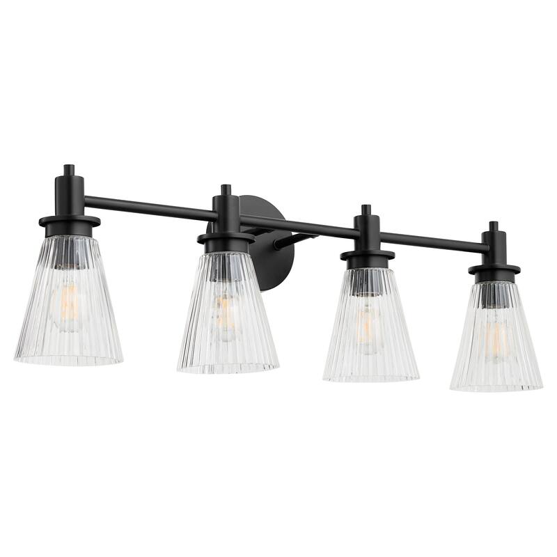 Quorum International 5803-4 Lawton 4 Light 31" Wide Vanity Light with - Matte Black