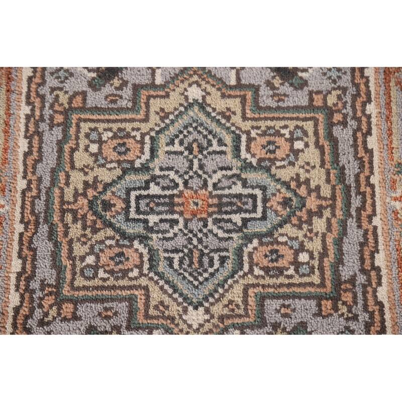 Gray Heriz Serapi Oriental Accent Area Rug Handmade Wool Carpet - 2'0"x 3'0"