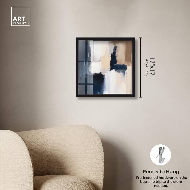 Blue Mood Depth I Shadowbox by Art Remedy