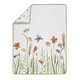 preview thumbnail 3 of 4, Boho Floral Garden Flower Girl Nursery Crib Bedding Set Sage Green Watercolor Bohemian Floral Vintage Shabby Chic Nature Fringe