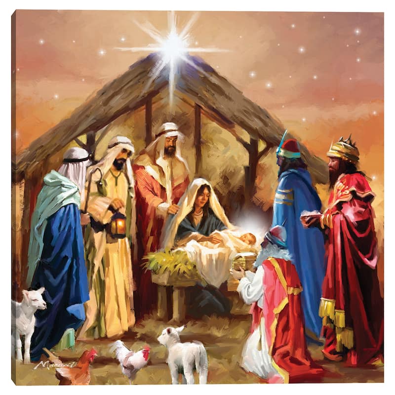 Nativity 1 by The Macneil Studio Canvas Art Print