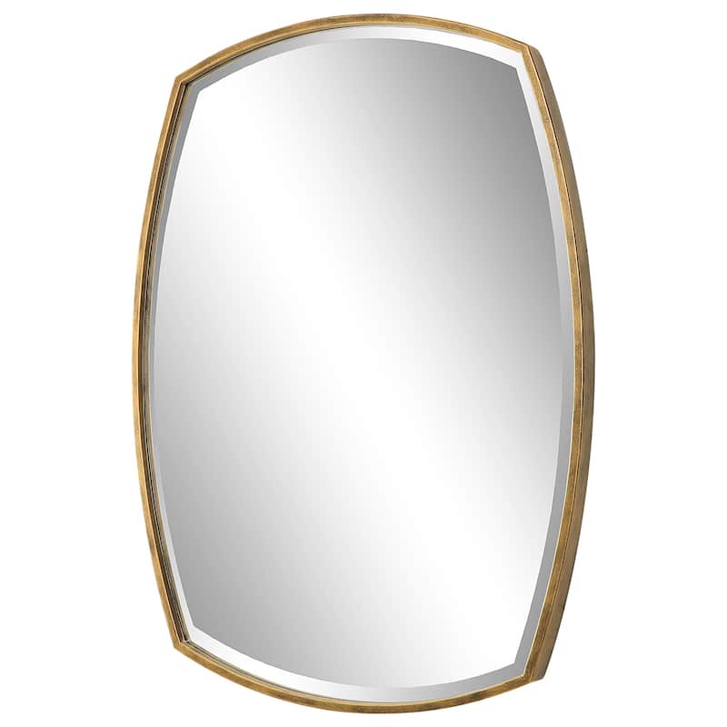Uttermost Varenna Aged Gold Vanity Mirror - 27.13"W x 38.13"H x 1.88"D