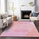 preview thumbnail 26 of 47, Machine Washable Indoor/ Outdoor Abstract Stripe Chantille Rug