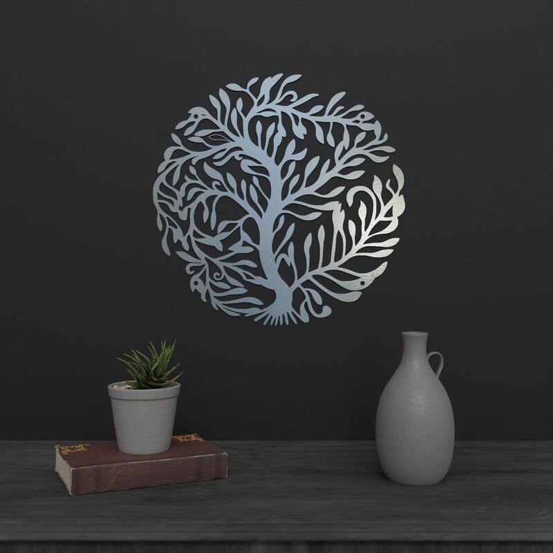 Circle Tree Stainless Steel Wall Panel