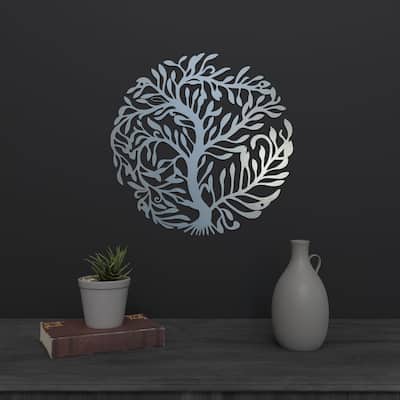 Circle Tree Stainless Steel Wall Panel