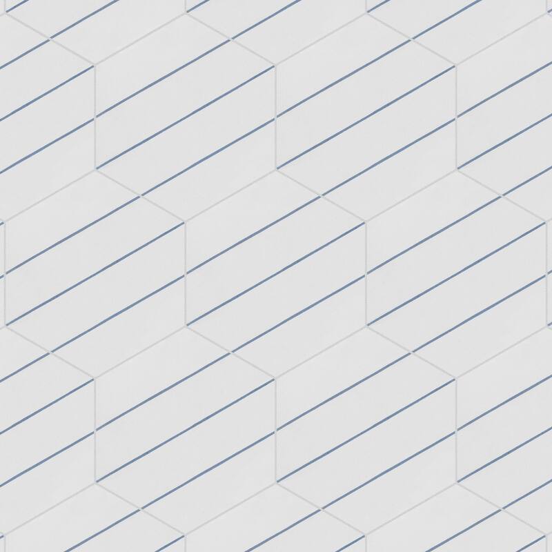 Merola Tile Porto Savona Hex Niagara 8-5/8" x 9-7/8" Porcelain Floor and Wall Tile