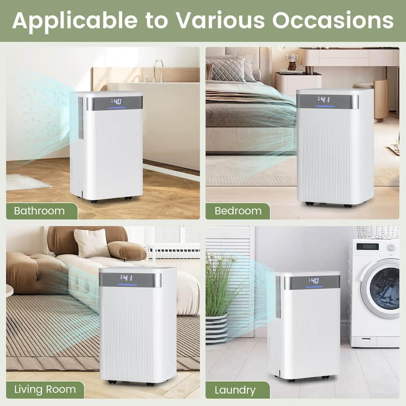 Costway 32 Pints Dehumidifier Portable Dehumidifier with 3-Color - See Details